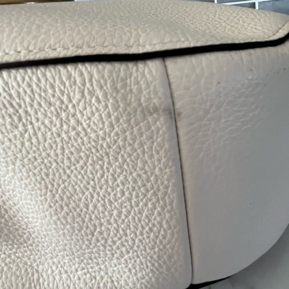 Coach Elle Hobo Shoulder Crossbody Handbag Hobo Pebbled Leather Off White - Picture 7 of 16